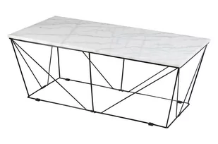 Stolik kawowy Cube biały/czarny prostoką - Ławy i stoliki kawowe - miniaturka - grafika 1