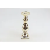 Świeczniki - Świecznik ceramiczny 15 cm złoty - miniaturka - grafika 1