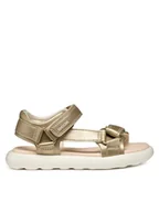 Buty dla dziewczynek - Geox Sandały J Puffypop Gi J55MSC 000BC C2012 S Złoty - miniaturka - grafika 1