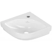 Umywalki - Villeroy & Boch Subway 3.0 umywalka 32 cm ścienna narożna CeramicPlus Stone White 437146RW - miniaturka - grafika 1