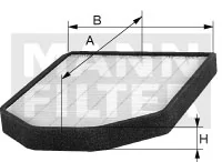 MANN Filtr kabinowy MANN-FILTER CUK26011-2 CUK260112 CUK26011-2 - Filtry kabinowe - miniaturka - grafika 1