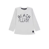 Bluzki damskie - Kanz, Bluzka chłopięca z długim rękawem, biała, rozmiar 128 - miniaturka - grafika 1