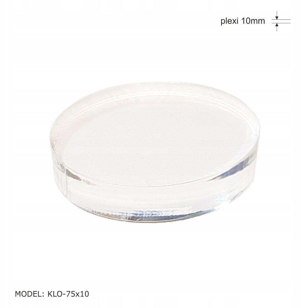 Stojak, Podstawka na drobiazgi koło z plexi fi 75