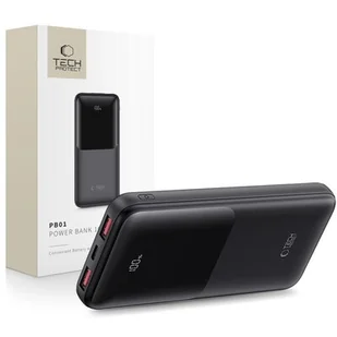 Powerbank TECH-PROTECT PB01 10000 mAh 22.5W Czarny - Powerbanki - miniaturka - grafika 1