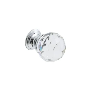 Gałka meblowa 30 mm transparentna Inspire - Zawiasy, okucia i inne akcesoria - miniaturka - grafika 1