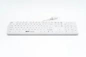 Klawiatury - GETT KG25219 klawiatura Medyczna USB Niemiecki Biały - miniaturka - grafika 1