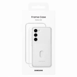 Samsung Frame Cover etui Samsung Galaxy S23 pokrowiec z wymiennymi pleckami białe (EF-MS911CWEGWW) - Etui i futerały do telefonów - miniaturka - grafika 5