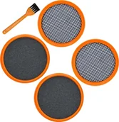 Filtry do odkurzaczy - Novaza Tech 4 x Filtr HEPA do Philips Fc8009, Fc8081, Speedpro Aqua (Nowy Fc6719/01) Filtr do Odkurzacza + Szczotka do czyszczenia filtra - miniaturka - grafika 1