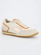 Trampki damskie - Paul Green Skórzane sneakersy w kolorze beżowo-pomarańczowym - miniaturka - grafika 1