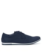 Półbuty męskie - Lanetti Półbuty MYL8436-8 Granatowy - miniaturka - grafika 1