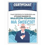 Dyplomy i okładki - LearnHow Certyfikat A4 Dzień Super Dziadka 5szt - miniaturka - grafika 1