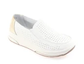 Półbuty damskie - Skórzane półbuty damskie Evento 24PB08-5356 beż - miniaturka - grafika 1