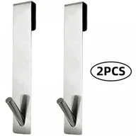 Wieszaki łazienkowe - Hak do szklanych drzwi prysznicowych, antypoślizgowy hak do zawieszania ze stali nierdzewnej, bez wiercenia, wieszak na ręczniki, hak na ekran pryszn - miniaturka - grafika 1