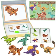 Układanki dla dzieci - Układanka Magnetyczna Puzzle Dinozaury Montessori - miniaturka - grafika 1