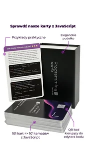 Fiszki z programowania - Karty z JavaScript - Systemy operacyjne i oprogramowanie - miniaturka - grafika 1