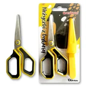 Szkolne artykuły papiernicze - Nożyczki 135mm z kaburą Penmate - miniaturka - grafika 1