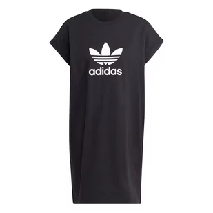 Sukienka damska adidas ADICOLOR CLASSICS TREFOIL czarna IC5483-XXS - Sukienki i spódnice sportowe - miniaturka - grafika 1