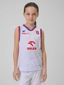 Koszulki dla chłopców - 4F Koszulka meczowa replika domowa z sezonu 2025/26 dziecięca 4F x Wisła Kraków - biała 98/104 - miniaturka - grafika 1