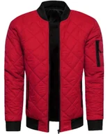 Kurtki męskie - Kurtka męska przejściowa czerwona Recea - XL - miniaturka - grafika 1