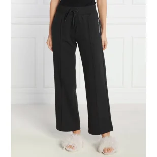 Emporio Armani Spodnie dresowe LOUNGEWEAR | Regular Fit - Dresy damskie - miniaturka - grafika 1