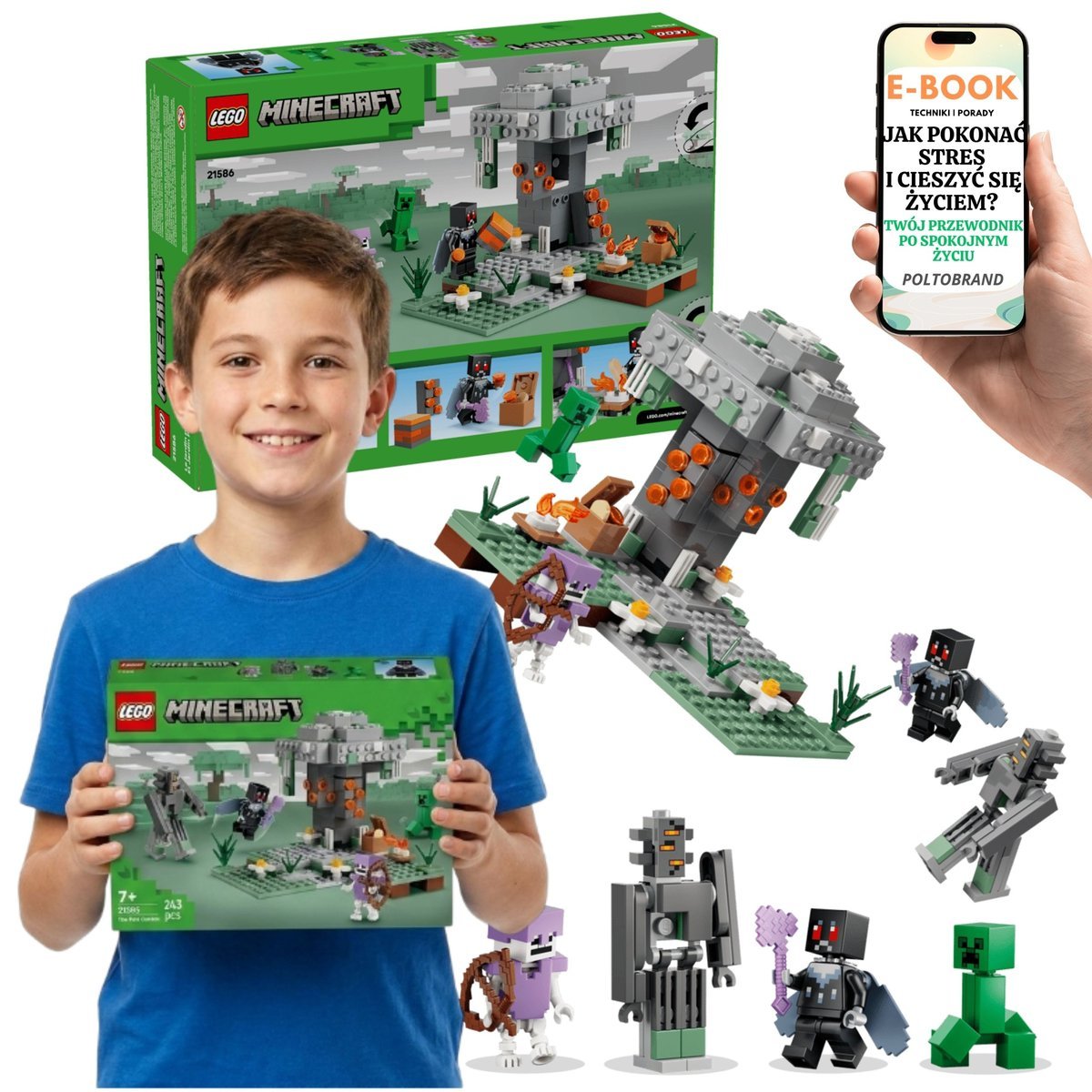 LEGO MINECRAFT 21586 Blady Ogród Creeper Biom LEGO Dla Dziecka 7+ E-BOOK-1