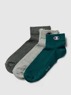 Skarpetki męskie - Skarpety z detalem z logo, w zestawie 3 szt., model „Quarter Sock” - miniaturka - grafika 1