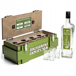 Prezent dla żołnierza na Urodziny 18-99 Zestaw na alkohol dla Taty Kolegi - Zestawy upominkowe - miniaturka - grafika 1