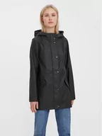 Kurtki damskie - Vero Moda Kurtka przeciwdeszczowa Malou 10266982 Czarny Regular Fit - miniaturka - grafika 1