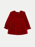 Sukienki i spódniczki dla dziewczynek - Abel & Lula Sukienka elegancka 5513 Czerwony Regular Fit - miniaturka - grafika 1