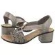 Sandały Białe 64677-64 Beige (RI12-b) Rieker - Sandały damskie - miniaturka - grafika 1