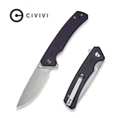 Noże - Nóż składany Civivi Merit Purple Canvas Micarta, Satin 14C28N (C24012-3) - miniaturka - grafika 1