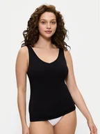 Koszulki i topy damskie - Triumph Top Sense Of Modal 10224796 Czarny Slim Fit - miniaturka - grafika 1