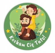 Zabawki kreatywne - naklejki kocham cię tato! - miniaturka - grafika 1