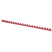 Grzbiety do bindownic - Grzbiety do bindowania OFFICE PRODUCTS 8mm czerwone plastikowe 100szt. - miniaturka - grafika 1