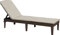 Leżaki ogrodowe - Allibert Luksusowy leżak ogrodowy JAIPUR brązowy 255891 - miniaturka - grafika 1