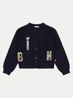 Swetry dla chłopców - Billieblush Kardigan U20458 Granatowy Regular Fit - miniaturka - grafika 1