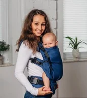 Chusty do noszenia dzieci - Nosidełko LennyLamb: LennyUpGrade Kobalt - Regulowane - miniaturka - grafika 1