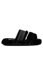 Kapcie damskie - Tommy Hilfiger Kapcie Hilfiger Fur Slipper FW0FW08854 Czarny - miniaturka - grafika 1