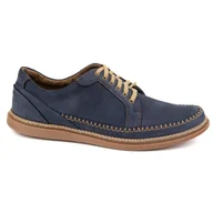 Sztyblety męskie - Olivier Buty Męskie Skórzane Casual Model 313GT granatowe - miniaturka - grafika 1