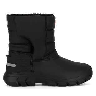 Śniegowce Hunter JFT6166WWU-BLK Czarny - Buty dla chłopców - miniaturka - grafika 1