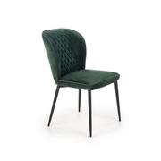 Krzesła - Krzesło Metalowe K-399 Czarny / Ciemny Zielony Halmar - miniaturka - grafika 1