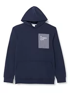 Bluzy męskie - s.Oliver Bernd Freier GmbH & Co. KG Męska bluza z kapturem, niebieska, XXL, niebieski, XXL - miniaturka - grafika 1