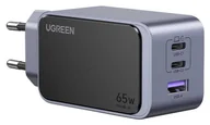 Ładowarki do telefonów - Ugreen Nexode Air 65W, USB + 2x USB-C szara - miniaturka - grafika 1