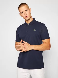 Koszulki męskie - Lacoste Polo YH4801 Granatowy Slim Fit - grafika 1