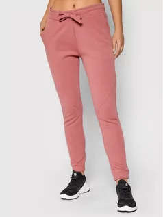 Spodnie sportowe damskie - Outhorn Spodnie dresowe SPDD613 Różowy Regular Fit - grafika 1