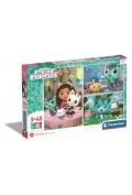 Puzzle - puzzle 3x48 el. super kolor gabby's dollhouse - miniaturka - grafika 1