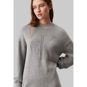 Sukienki - Calvin Klein Jeans Sukienka | z dodatkiem wełny - miniaturka - grafika 1