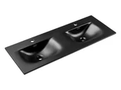 Umywalki - Umywalka meblowa Comad Sky 120x46 cm prostokątna czarny mat - miniaturka - grafika 1