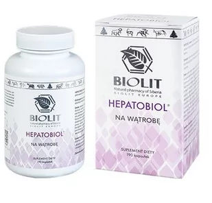 Ostropest plamisty i ekstrakt z młodych pędów zielonego owsa Hepatobiol 190 kapsułek Biolit - Suplementy naturalne - miniaturka - grafika 1