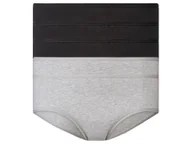 Majtki damskie - esmara® Hipstery damskie z bawełną, 5 par (Czarny/ szary, S (36-38)) - miniaturka - grafika 1